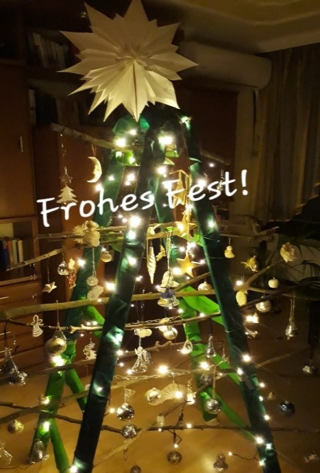Leiter Weihnachtsbaum